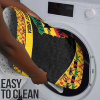 Afro Ghana Football Bathroom Set Black Stars Never Fall - Kente Pattern - Wonder Print Shop