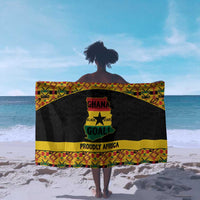 Afro Ghana Football Sarong Black Stars Never Fall - Kente Pattern - Wonder Print Shop