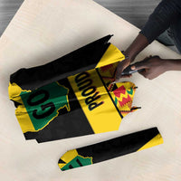 Afro Ghana Football Umbrella Black Stars Never Fall - Kente Pattern - Wonder Print Shop