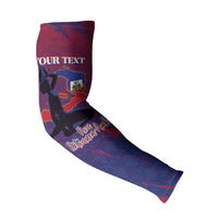 Personalized Afro-Haiti Football Arm Sleeves 2026 Nou Retounen Anko - Wonder Print Shop