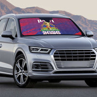 Afro-Haiti Football Auto Sun Shade 2026 Nou Retounen Anko - Wonder Print Shop