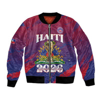 Personalized Afro-Haiti Football Bomber Jacket 2026 Nou Retounen Anko - Wonder Print Shop
