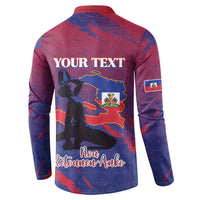 Personalized Afro-Haiti Football Button Sweatshirt 2026 Nou Retounen Anko