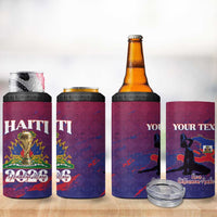 Personalized Afro-Haiti Football 4 in 1 Can Cooler Tumbler 2026 Nou Retounen Anko - Wonder Print Shop