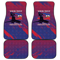 Personalized Afro-Haiti Football Car Mats 2026 Nou Retounen Anko - Wonder Print Shop