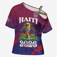 Personalized Afro-Haiti Football Cross Shoulder Shirt 2026 Nou Retounen Anko - Wonder Print Shop