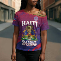 Personalized Afro-Haiti Football Cross Shoulder Shirt 2026 Nou Retounen Anko - Wonder Print Shop