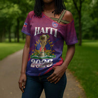 Personalized Afro-Haiti Football Cross Shoulder Shirt 2026 Nou Retounen Anko - Wonder Print Shop