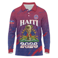 Personalized Afro-Haiti Football Long Sleeve Polo Shirt 2026 Nou Retounen Anko - Wonder Print Shop