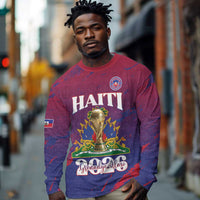 Personalized Afro-Haiti Football Long Sleeve Shirt 2026 Nou Retounen Anko - Wonder Print Shop