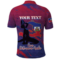 Personalized Afro-Haiti Football Polo Shirt 2026 Nou Retounen Anko LT15