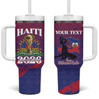 Personalized Afro-Haiti Football Tumbler With Handle 2026 Nou Retounen Anko - Wonder Print Shop