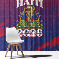 Afro-Haiti Football Window Curtain 2026 Nou Retounen Anko - Wonder Print Shop