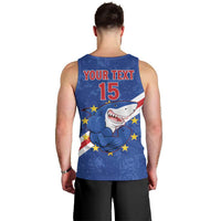Custom Cape Verde Football Men Tank Top Go Blue Sharks