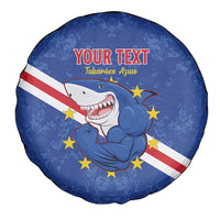 Custom Cape Verde Football Spare Tire Cover Go Blue Sharks