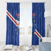 Custom Cape Verde Football Window Curtain Go Blue Sharks