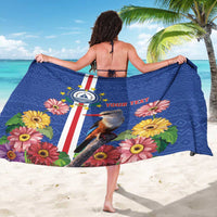Personalised Cape Verde Sarong Grey-Headed Kingfisher Mix Gerbera Daisy