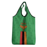 Personalised Zambia Grocery Bag Flag Style Mix Kente Pattern