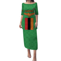 Personalised Zambia Puletasi Flag Style Mix Kente Pattern