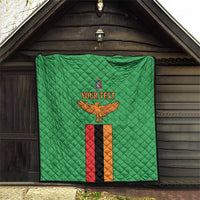 Personalised Zambia Quilt Flag Style Mix Kente Pattern