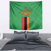 Personalised Zambia Tapestry Flag Style Mix Kente Pattern