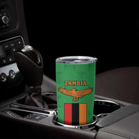 Personalised Zambia Tumbler Cup Flag Style Mix Kente Pattern