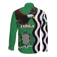 Zambia Long Sleeve Button Shirt One Zambia One Nation