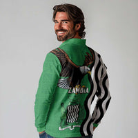 Zambia Long Sleeve Polo Shirt One Zambia One Nation