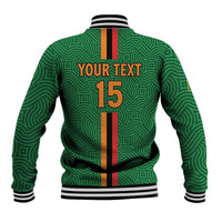 Custom Zambia Football Baseball Jacket Go Copper Bullets