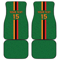 Custom Zambia Football Car Mats Go Copper Bullets