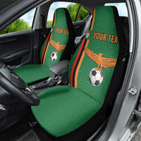 Custom Zambia Football Car Seat Cover Go Copper Bullets