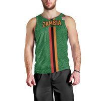 Custom Zambia Football Men Tank Top Go Copper Bullets