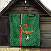Custom Zambia Football Quilt Go Copper Bullets
