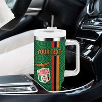 Custom Zambia Football Tumbler With Handle Go Copper Bullets