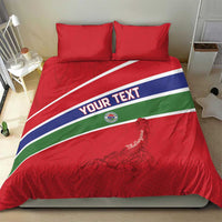 Custom Gambia Football Bedding Set Go Scorpions Go