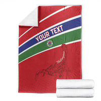 Custom Gambia Football Blanket Go Scorpions Go