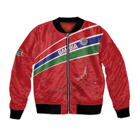 Custom Gambia Football Bomber Jacket Go Scorpions Go