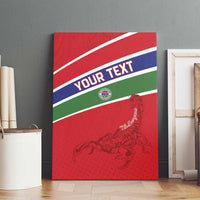 Custom Gambia Football Canvas Wall Art Go Scorpions Go