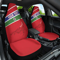 Custom Gambia Football Car Seat Cover Go Scorpions Go