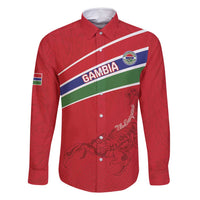 Custom Gambia Football Family Matching Off Shoulder Short Dress and Hawaiian Shirt Go Scorpions Go