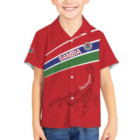 Custom Gambia Football Family Matching Puletasi and Hawaiian Shirt Go Scorpions Go