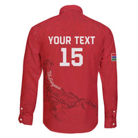 Custom Gambia Football Family Matching Tank Maxi Dress and Hawaiian Shirt Go Scorpions Go