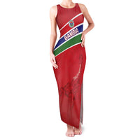 Custom Gambia Football Family Matching Tank Maxi Dress and Hawaiian Shirt Go Scorpions Go