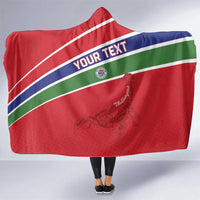 Custom Gambia Football Hooded Blanket Go Scorpions Go