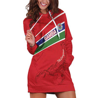 Custom Gambia Football Hoodie Dress Go Scorpions Go