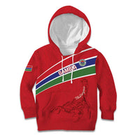 Custom Gambia Football Kid Hoodie Go Scorpions Go