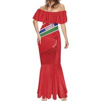 Custom Gambia Football Mermaid Dress Go Scorpions Go