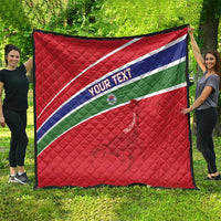 Custom Gambia Football Quilt Go Scorpions Go