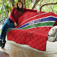 Custom Gambia Football Quilt Go Scorpions Go