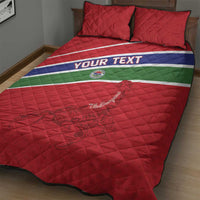 Custom Gambia Football Quilt Bed Set Go Scorpions Go